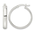 Sterling Silver Polished Hoop Earrings