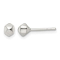 Sterling Silver Polished Geometric Shape Post Earrings