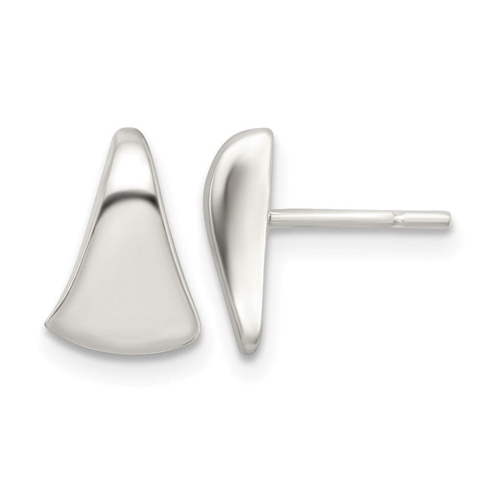 Sterling Silver Polished Fancy Wedge-shaped Post Earrings