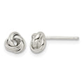 Sterling Silver Polished Love Knot Post Earrings