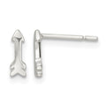 Sterling Silver Polished Tiny Arrow Post Earrings