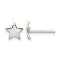 Sterling Silver Polished Star Post Earrings