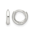 Sterling Silver Polished Hinged Hoop Earrings
