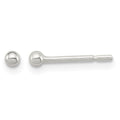 Sterling Silver Polished 2mm Ball Earrings