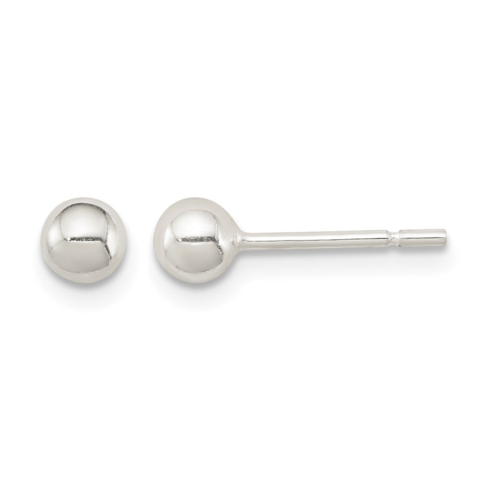 Sterling Silver 4mm Ball Earrings