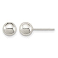 Sterling Silver Polished 6mm Ball Earrings