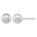 Sterling Silver Polished 7mm Ball Earrings