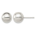 Sterling Silver Polished 10mm Ball Earrings