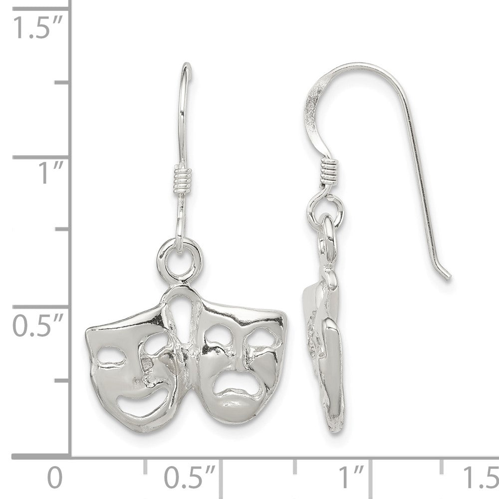 Sterling Silver Comedy/Tragedy Earrings