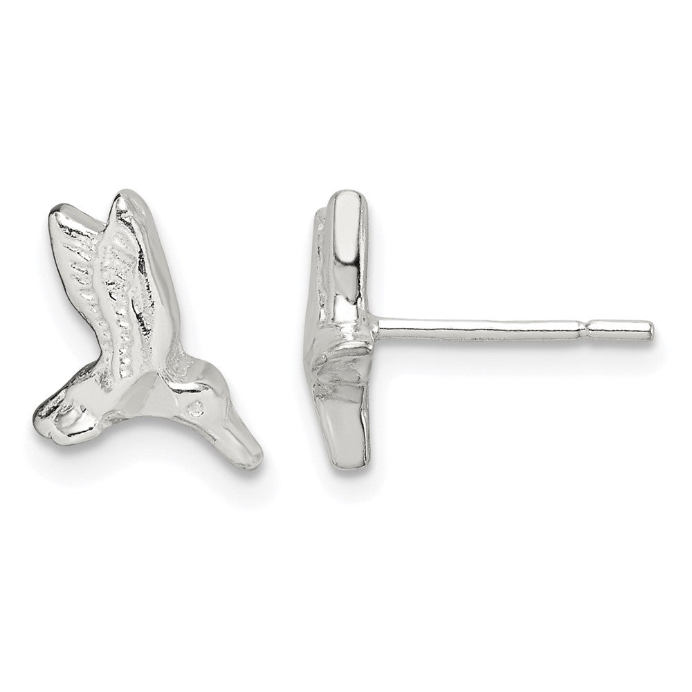 Sterling Silver Hummingbird Post Earrings