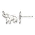 Sterling Silver Elephant Post Earrings