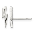 Sterling Silver Lightning Bolt Post Earrings