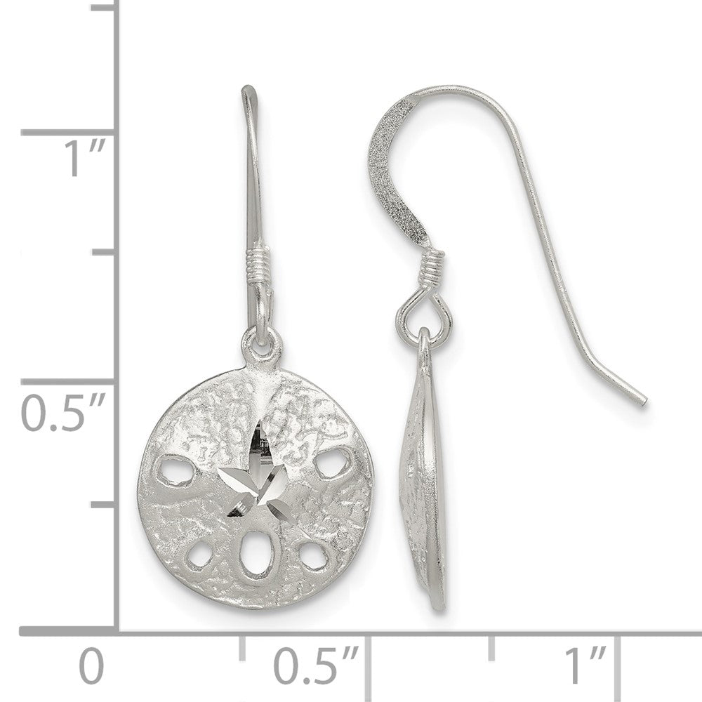 Sterling Silver Sand Dollar Earrings