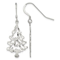 Sterling Silver Christmas Tree Earrings