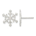 Sterling Silver Snowflake Post Earrings