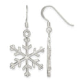 Sterling Silver Snowflake Dangle Earrings