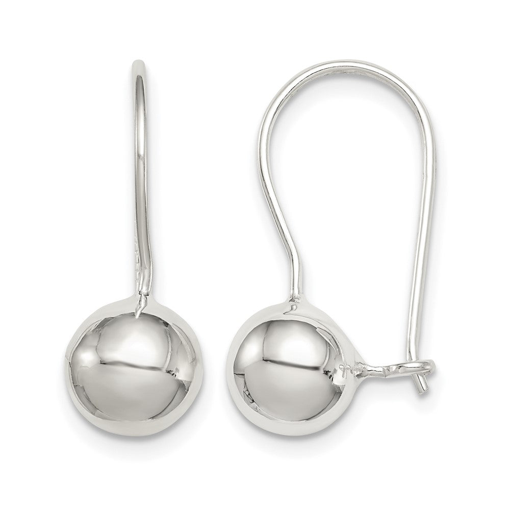 Sterling Silver 8mm Ball Earrings