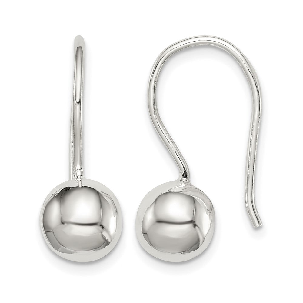 Sterling Silver 8mm Ball Earrings