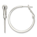 Sterling Silver Flat Hoop Earrings