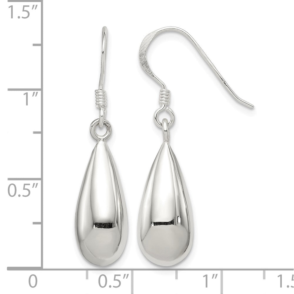 Sterling Silver Fancy Teardrop Earrings