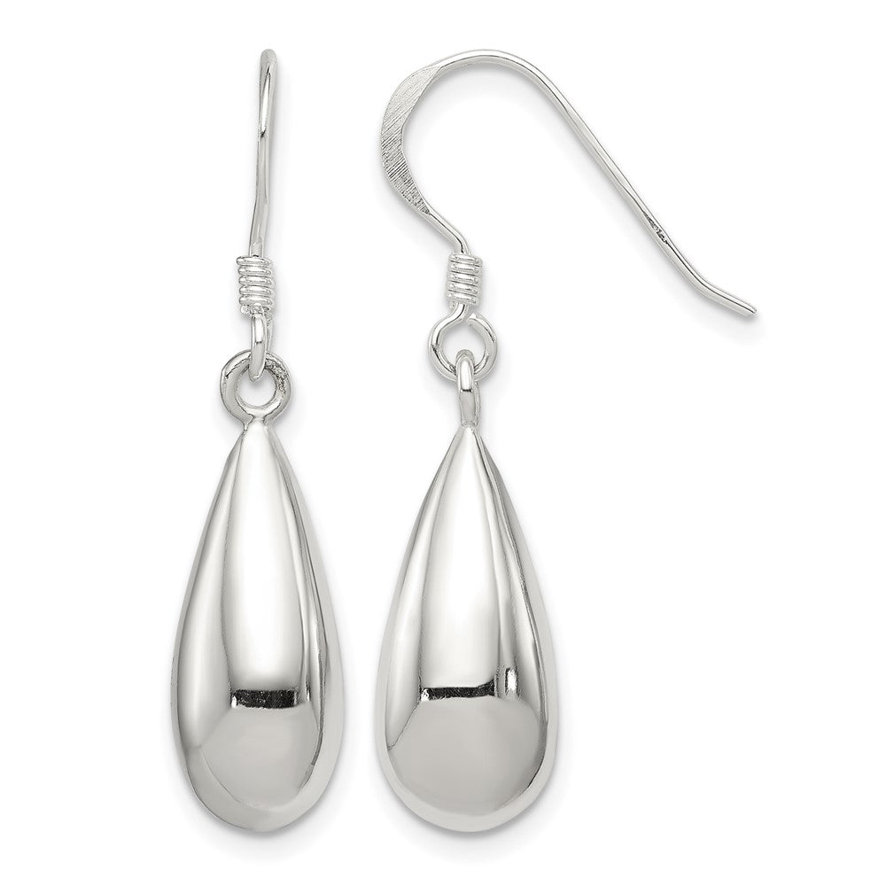 Sterling Silver Fancy Teardrop Earrings