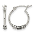 Sterling Silver Round Antiqued Fancy Earrings