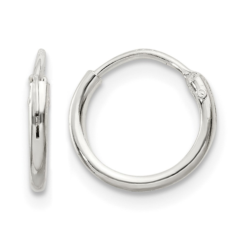 Sterling Silver 1.3mm Hoop Earrings