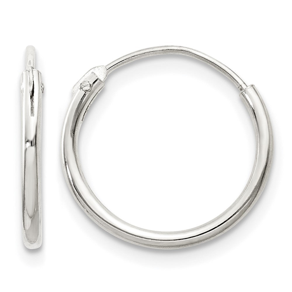 Sterling Silver 1.3mm Hoop Earrings