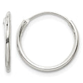 Sterling Silver 1.3mm Hoop Earrings