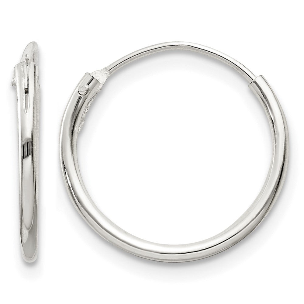 Sterling Silver 1.3mm Hoop Earrings