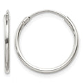 Sterling Silver 1.3mm Hoop Earrings