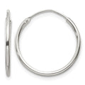 Sterling Silver 1.3mm Hoop Earrings