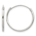 Sterling Silver 1.3mm Hoop Earrings