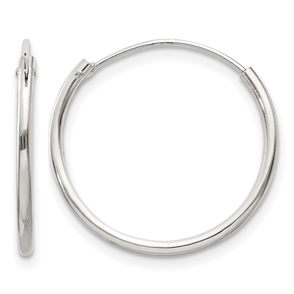 Sterling Silver 1.3mm Hoop Earrings