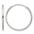 Sterling Silver 1.3mm Hoop Earrings