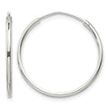 Sterling Silver 1.3mm Hoop Earrings