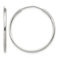 Sterling Silver 1.3mm Hoop Earrings