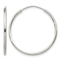 Sterling Silver 1.3mm Hoop Earrings