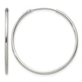 Sterling Silver 1.3mm Hoop Earrings