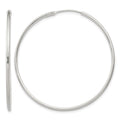Sterling Silver 1.3mm Hoop Earrings