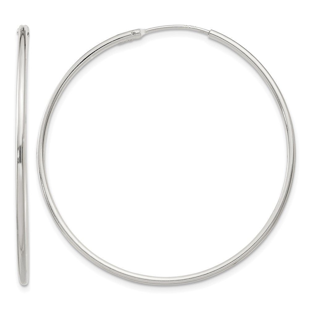 Sterling Silver 1.3mm Hoop Earrings