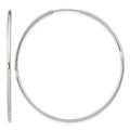 Sterling Silver 1.3mm Hoop Earrings