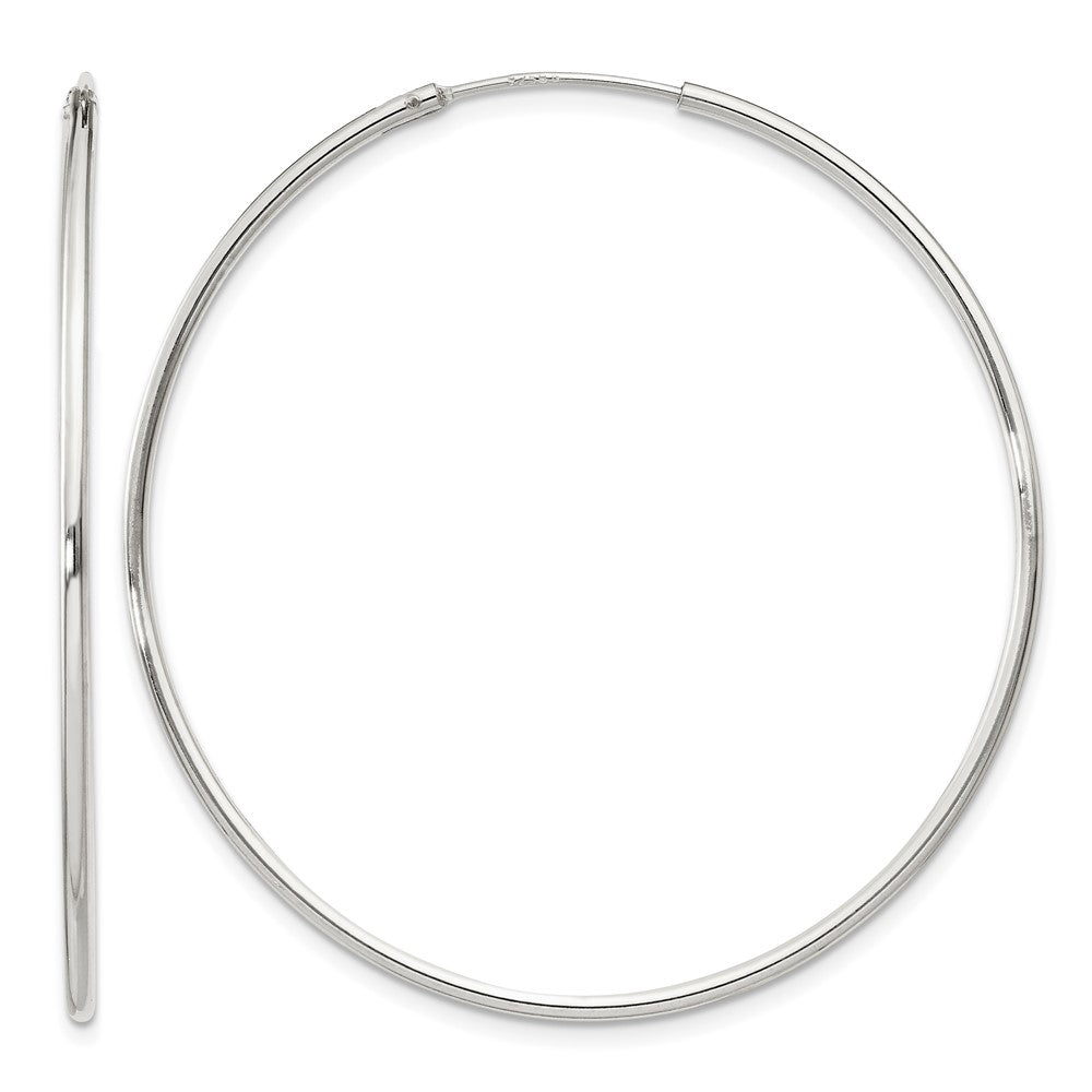 Sterling Silver 1.3mm Hoop Earrings