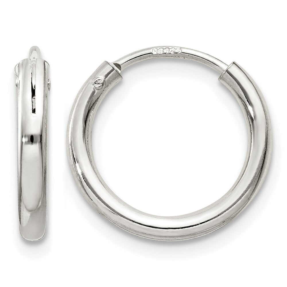Sterling Silver 2mm Hoop Earrings