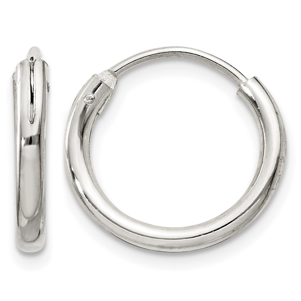 Sterling Silver 2mm Hoop Earrings