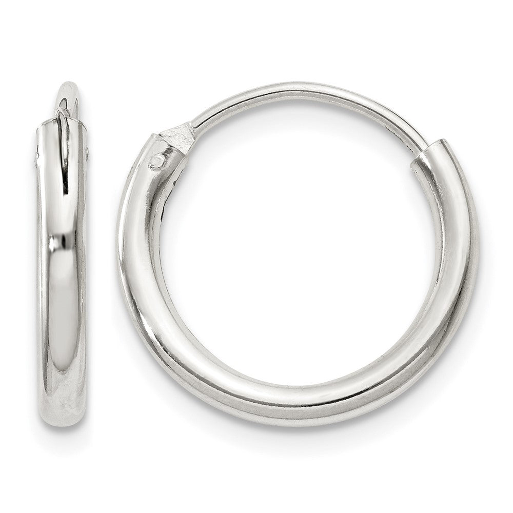 Sterling Silver 2mm Hoop Earrings