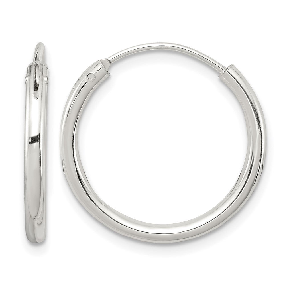 Sterling Silver 2mm Hoop Earrings