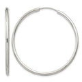 Sterling Silver 2mm Hoop Earrings