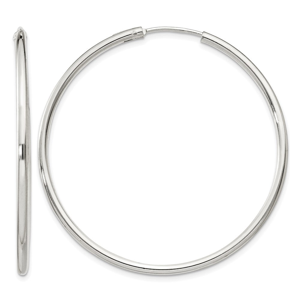 Sterling Silver 2mm Hoop Earrings