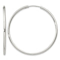 Sterling Silver 2mm Hoop Earrings